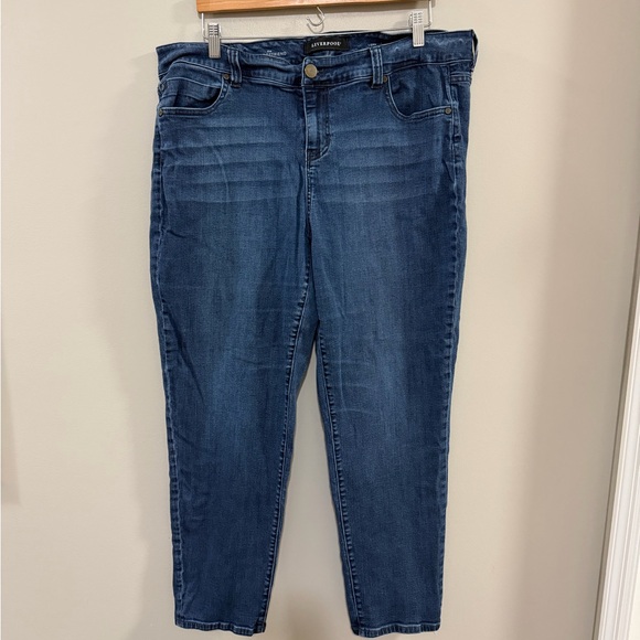Liverpool Denim - Liverpool Dark Blue The Slim Boyfriend Ankle Jeans. Size 16W
